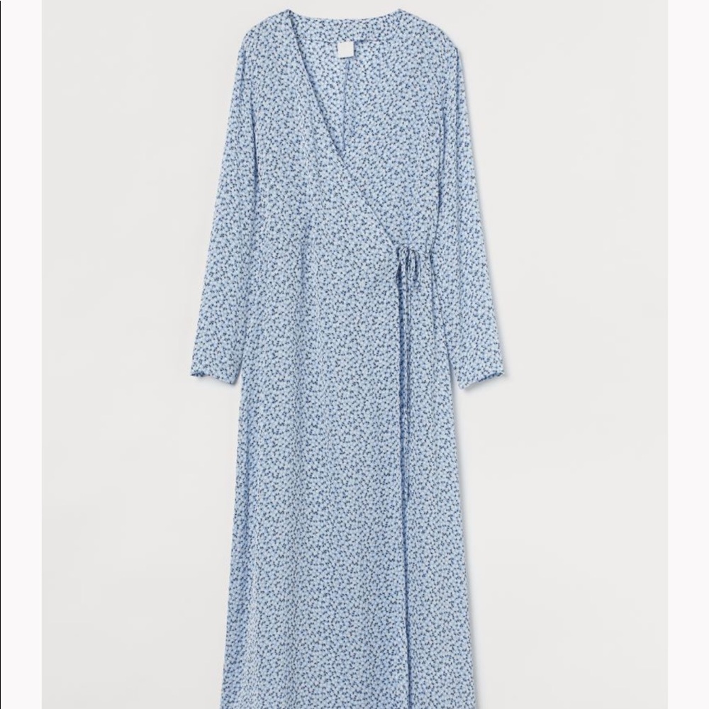 H&M Long Sleeve Midi Dress Size L